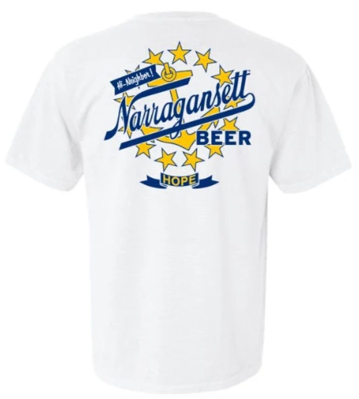 Narragansett Rhode Island Hi Neighbor Tee t-shirt from Narragansett Beer
