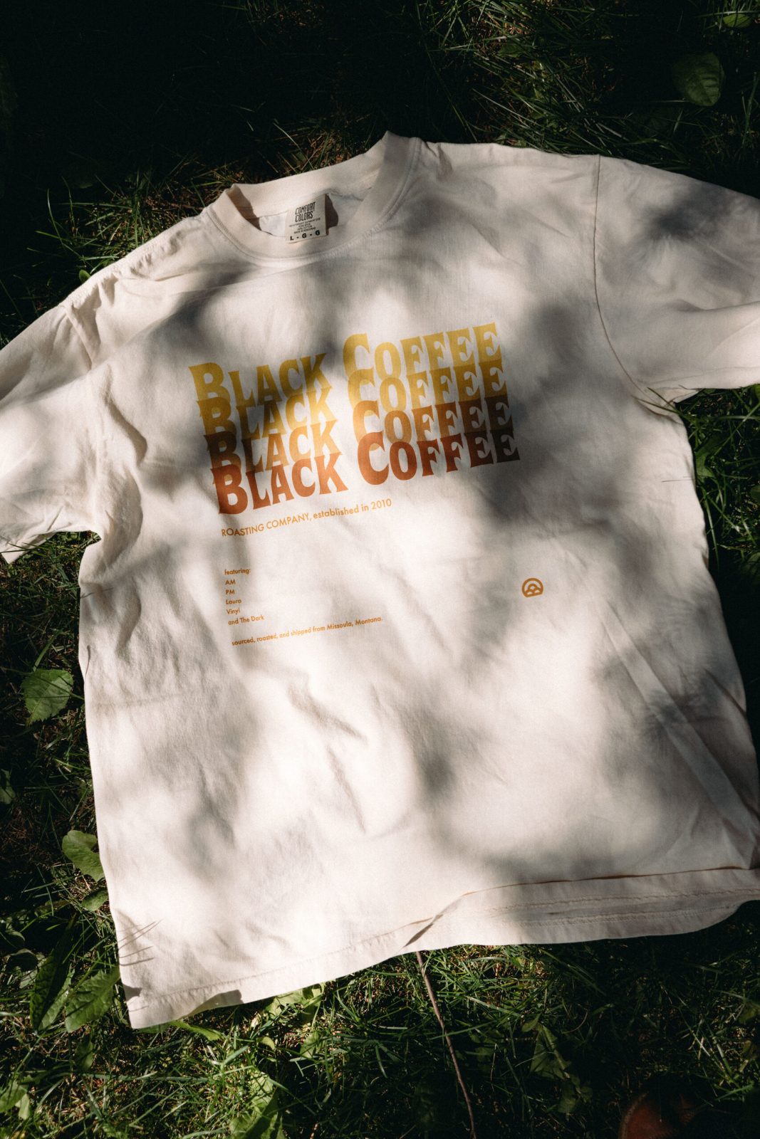 Black Coffee Album Cover Cotton T-shirt t-shirt from Black Coffee Roasting Company